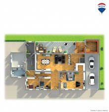 Grundriss EG Mehrgenarationenhaus / Ferienhaus / Seminarhaus
Renoviert mit 3 Wohnungen / 686m� Wohfl�che / Aufzug