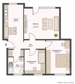 Hauptbild Kapitalanlage 3- Zimmerwohnung in Dachau mit Balkon und Einzelgarage !