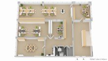 Grundriss Gro�e und moderne B�rofl�chen in ruhiger Lage.
305m� .
Gro�z�gige Fl�chen + K�che + Aufzug