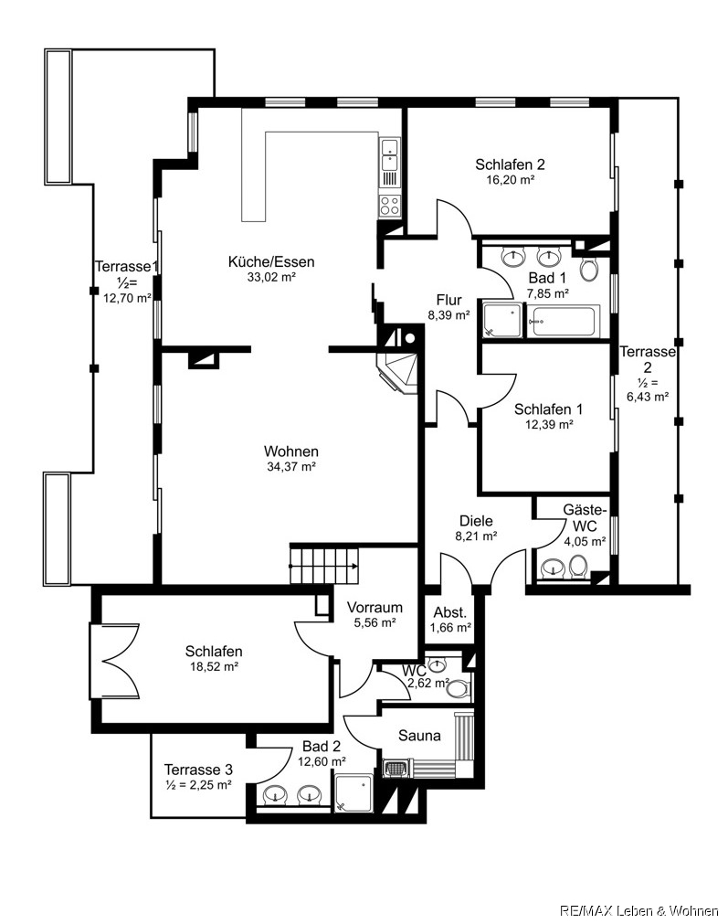 Grundriss Etagenwohnung M�nchen